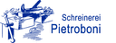 Logo Schreinerei, Glaserei, Claudio Pietroboni